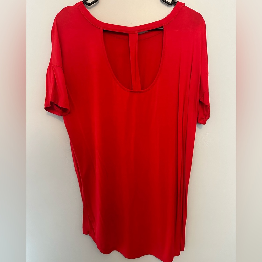 Oversized tee with open back